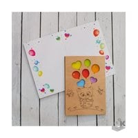 Postcard wooden 