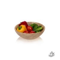Large wooden eco-friendly salad bowl 
