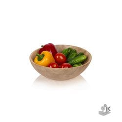 Large wooden eco-friendly salad bowl 