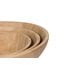 Set of wooden eco-friendly bowls