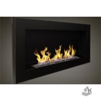 Wall mounted bio fireplace 650h400
