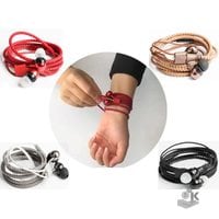 Наушники браслет Wraps Natural Ebony Beaded