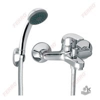Wall-mounted bath mixer